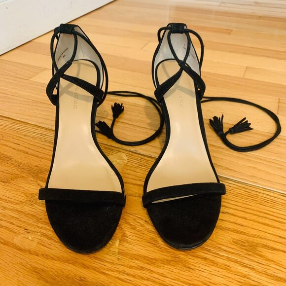 Women's Sandals Heels Designer Banana Republic Shoes Ankle Strap Sandals Size 9 - Picture 4 of 14